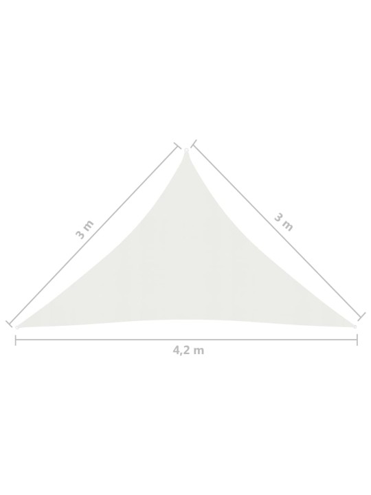 Plachta proti slunci 160 g/m² bílá 3 x 3 x 4,2 m HDPE