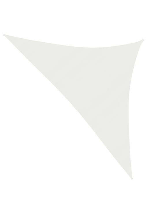 Plachta proti slunci 160 g/m² bílá 3,5 x 3,5 x 4,9 m HDPE