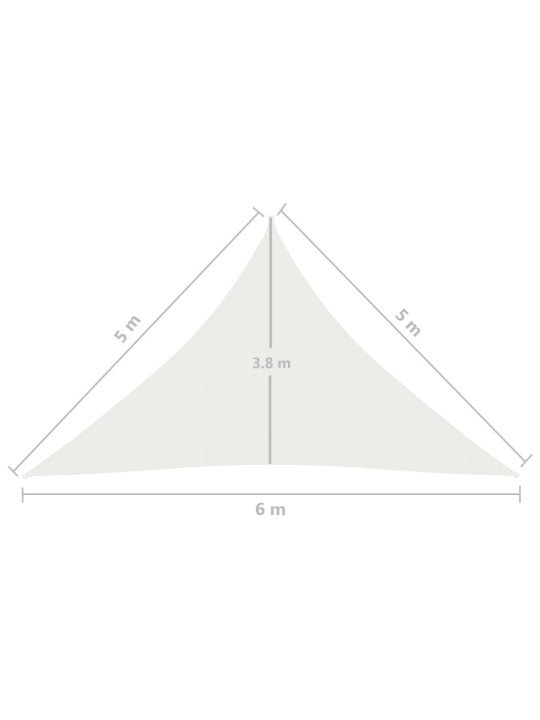 Plachta proti slunci 160 g/m² bílá 5 x 5 x 6 m HDPE