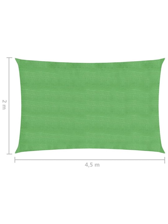Stínící plachta 160 g/m² světle zelená 2 x 4,5 m HDPE