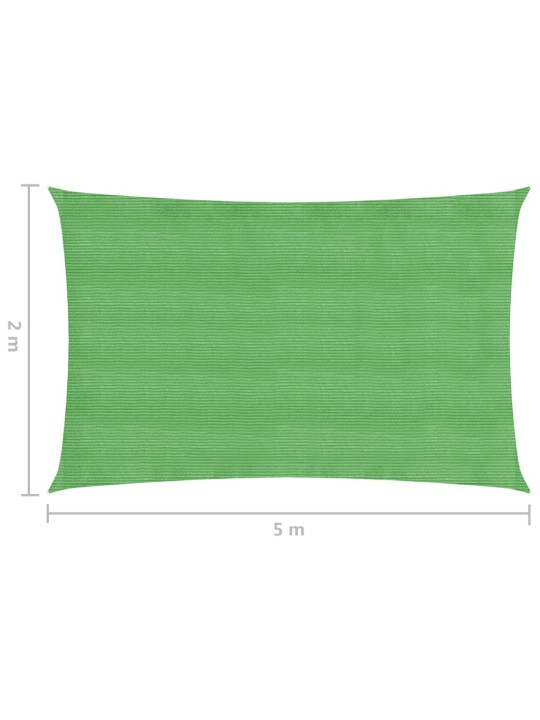Stínící plachta 160 g/m² světle zelená 2 x 5 m HDPE