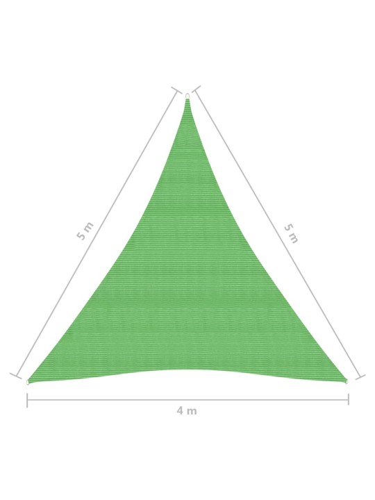 Stínící plachta 160 g/m² světle zelená 4 x 5 x 5 m HDPE
