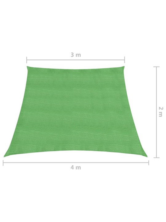 Stínící plachta 160 g/m² světle zelená 3/4 x 2 m HDPE