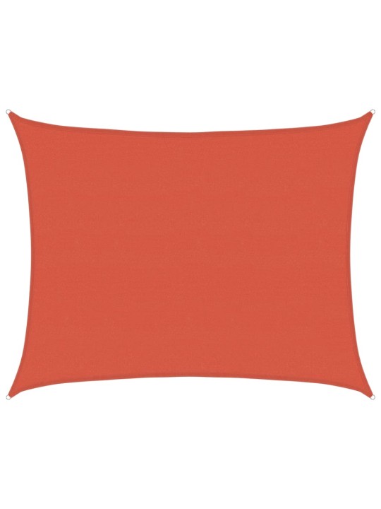 Plachta proti slunci 160 g/m² terakotová 6 x 8 m hdpe