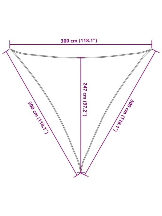 Stínící plachta 160 g/m² cihlová 3 x 3 x 3 m hdpe
