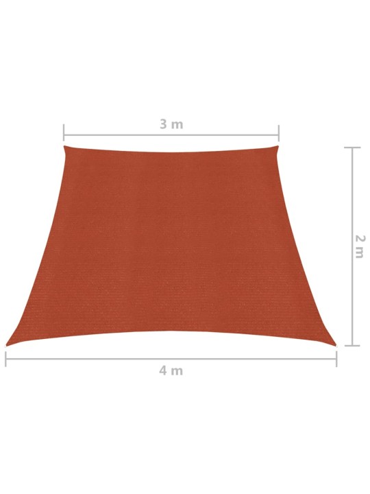 Stínící plachta 160 g/m² cihlová 3/4 x 2 m HDPE