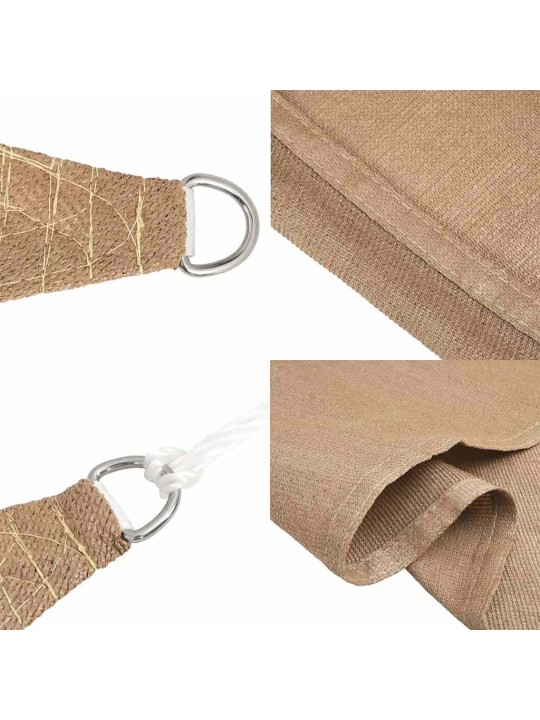Stínící plachta 160 g/m² taupe 2 x 2 m hdpe