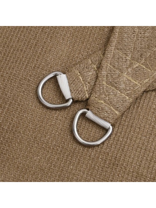 Stínící plachta 160 g/m² taupe 4 x 4 m HDPE