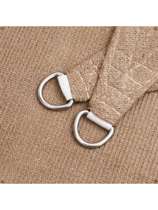 Stínicí plachta 160 g/m² taupe 6 x 6 m hdpe