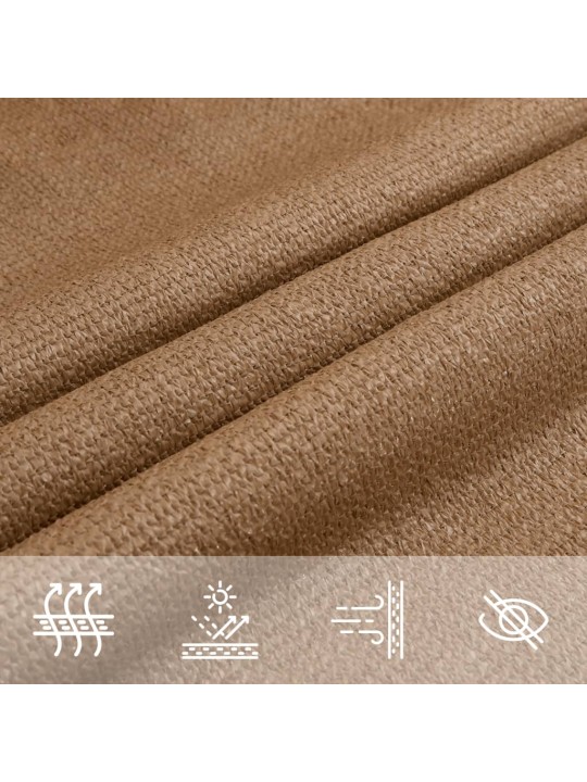 Stínící plachta 160 g/m² taupe 2,5 x 4 m HDPE
