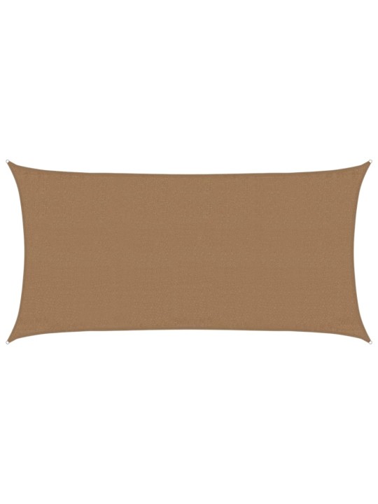 Plachta proti slunci 160 g/m² taupe 3 x 6 m HDPE