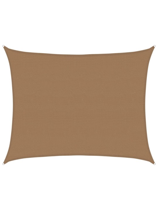 Stínicí plachta 160 g/m² taupe 6 x 7 m HDPE