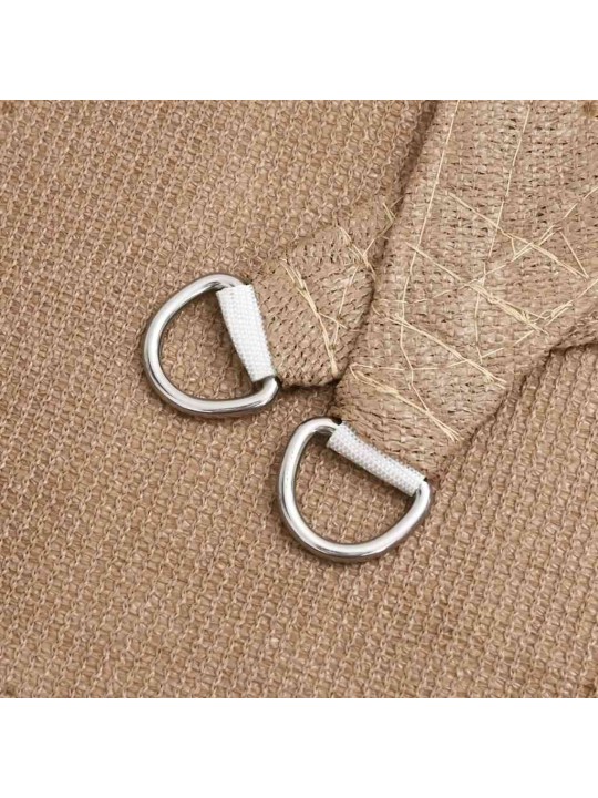 Stínící plachta 160 g/m² taupe 2,5 x 2,5 x 3,5 m hdpe