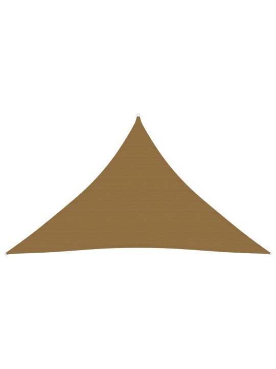 Stínící plachta 160 g/m² taupe 3,5 x 3,5 x 4,9 m HDPE