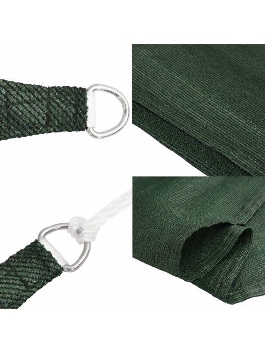 Plachta proti slunci 160 g/m² tmavě zelená 2,5 x 4,5 m hdpe