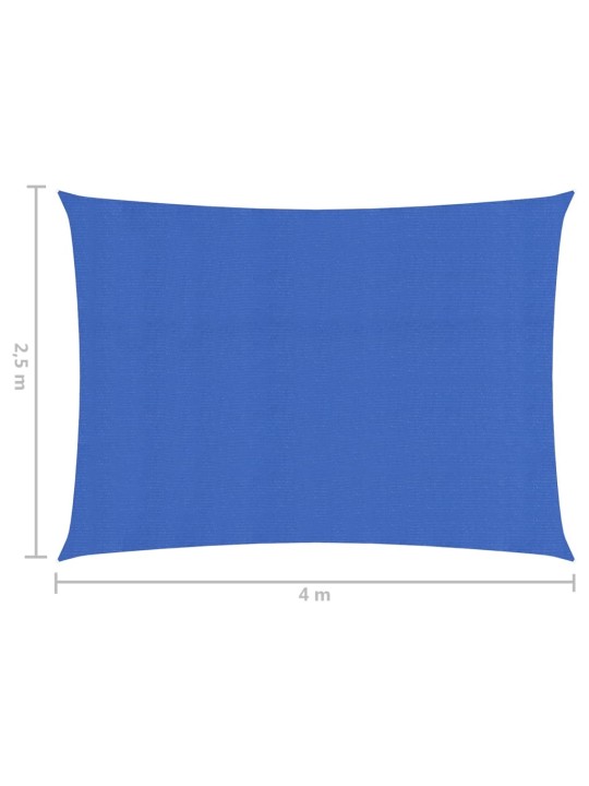 Stínicí plachta 160 g/m² modrá 2,5 x 4 m HDPE