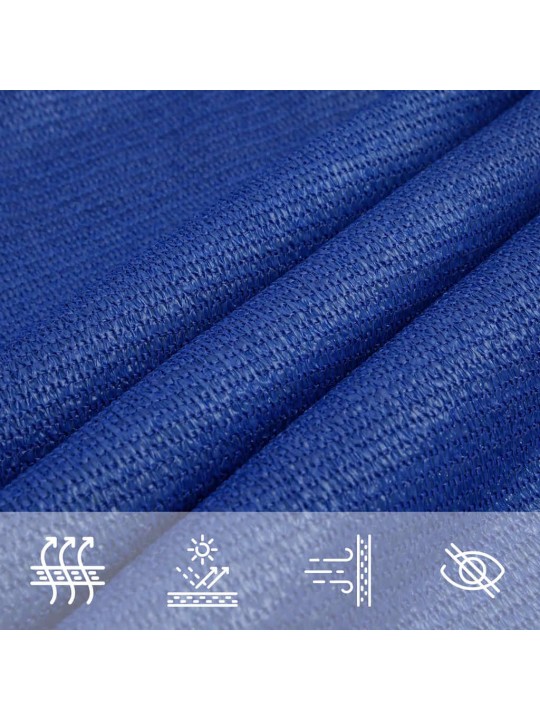 Stínicí plachta 160 g/m² trojúhelník modrá 4,5x4,5x4,5 m hdpe