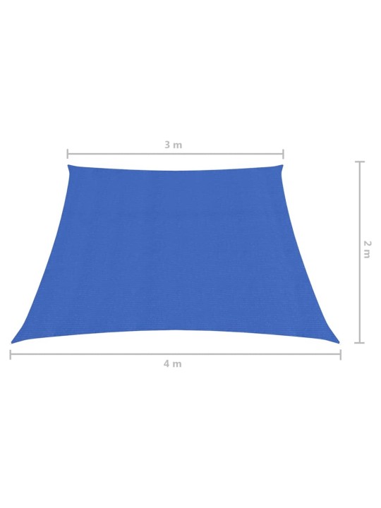 Stínící plachta 160 g/m² modrá 3/4 x 2 m HDPE