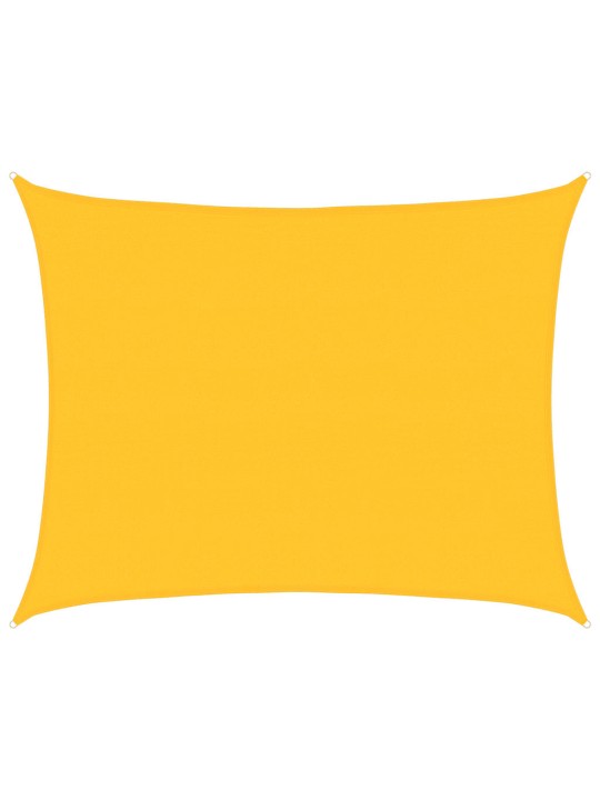 Plachta proti slunci 160 g/m² obdélník žlutá 6 x 7 m hdpe