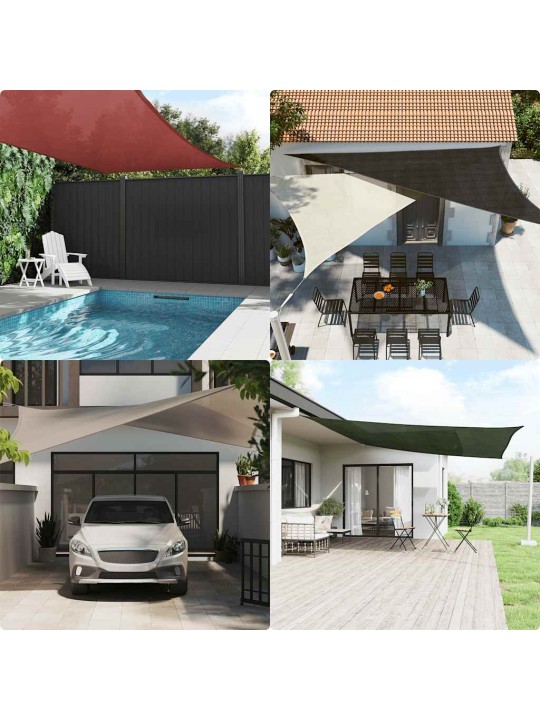 Plachta proti slunci 160 g/m² obdélník žlutá 6 x 7 m hdpe