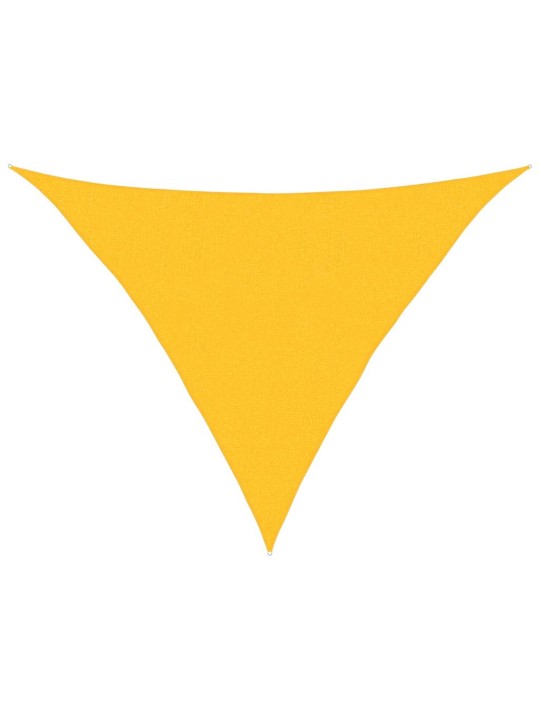 Stínicí plachta 160 g/m² trojúhelník žlutá 2,5x2,5x3,5 m hdpe