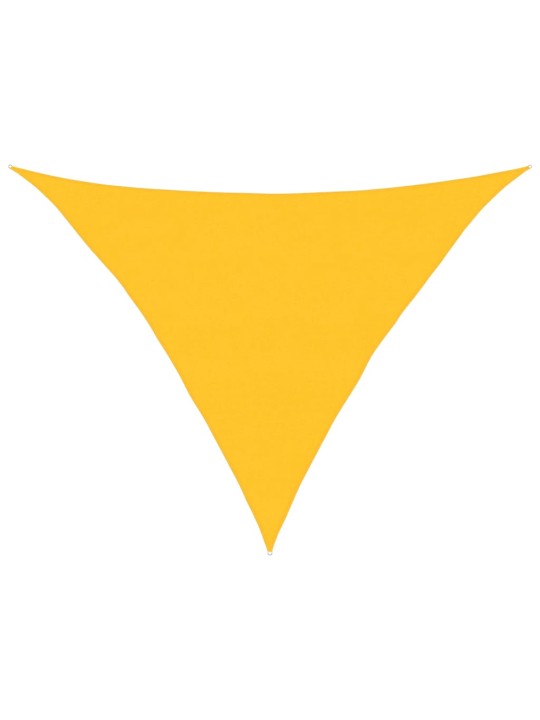 Stínicí plachta 160 g/m² trojúhelník žlutá 5 x 5 x 6 m hdpe