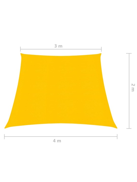 Stínící plachta 160 g/m² žlutá 3/4 x 2 m HDPE