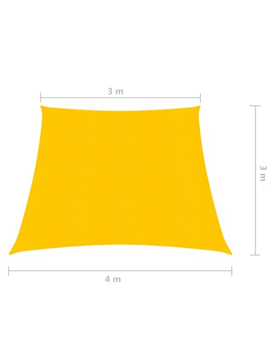 Stínící plachta 160 g/m² žlutá 3/4 x 3 m HDPE