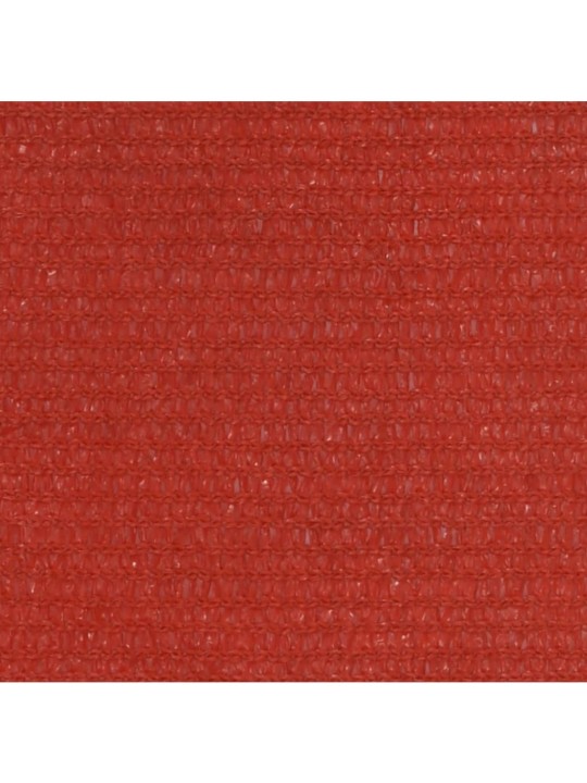 Stínící plachta 160 g/m² červená 3,6 x 3,6 m HDPE