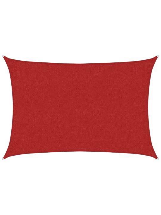 Stínící plachta 160 g/m² červená 2 x 3 m HDPE
