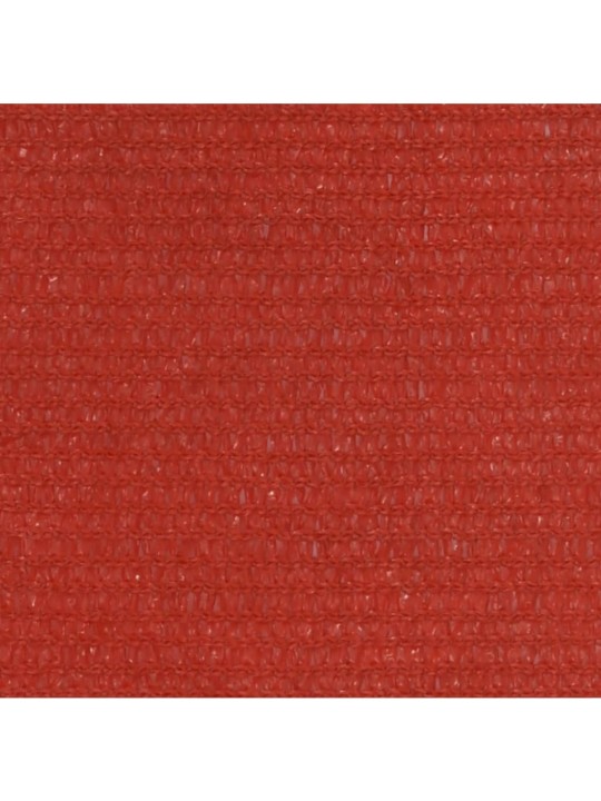 Plachta proti slunci 160 g/m² červená 4,5 x 4,5 x 4,5 m HDPE