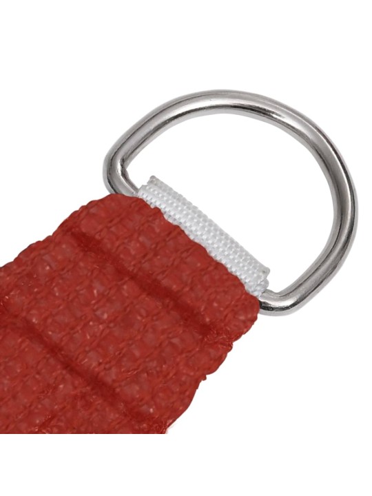 Plachta proti slunci 160 g/m² červená 4,5 x 4,5 x 4,5 m HDPE