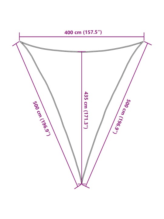 Plachta proti slunci 160 g/m² červená 4 x 5 x 5 m hdpe