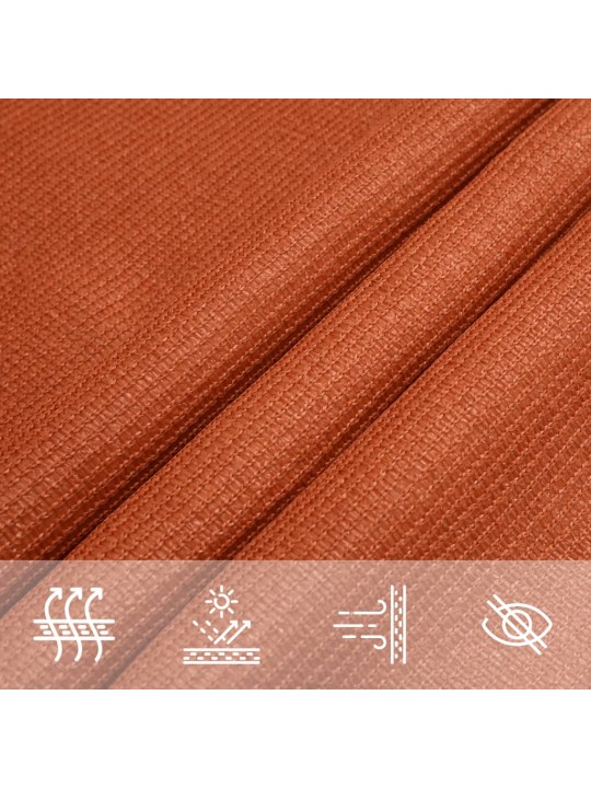 Stínící plachta 160 g/m² oranžová 2,5 x 3 m HDPE