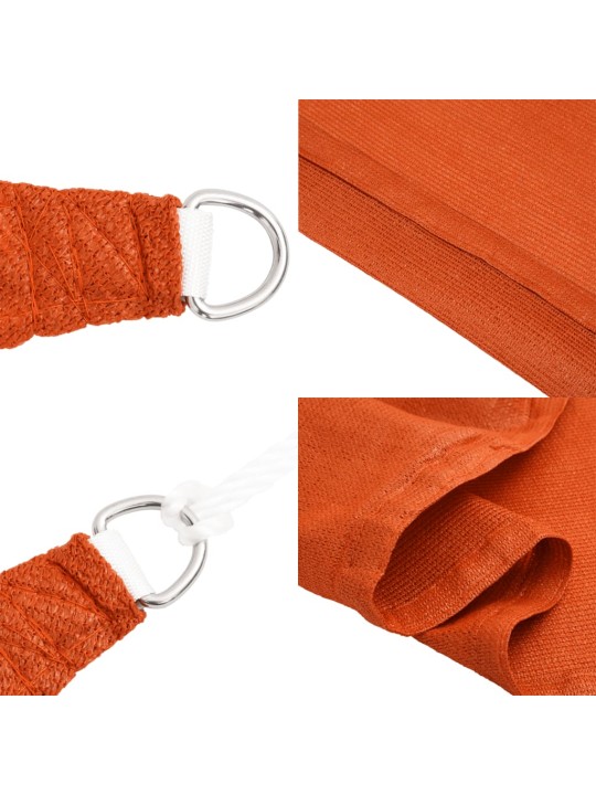 Stínící plachta 160 g/m² oranžová 2,5 x 3 m HDPE