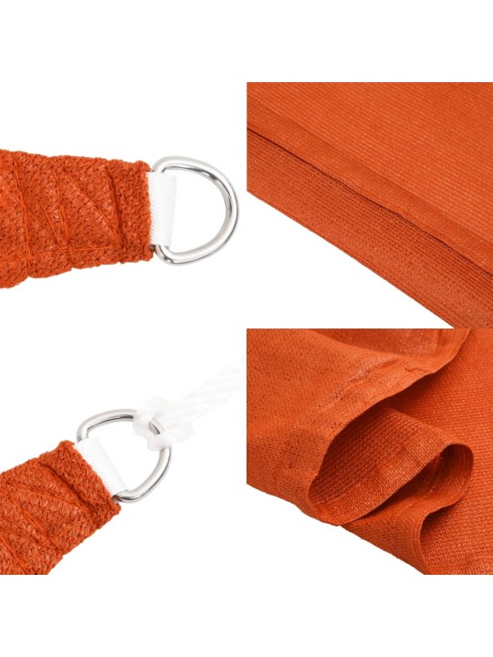 Stínící plachta 160 g/m² oranžová 2,5 x 5 m hdpe