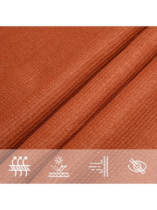 Stínící plachta 160 g/m² oranžová 3,5 x 4,5 m hdpe