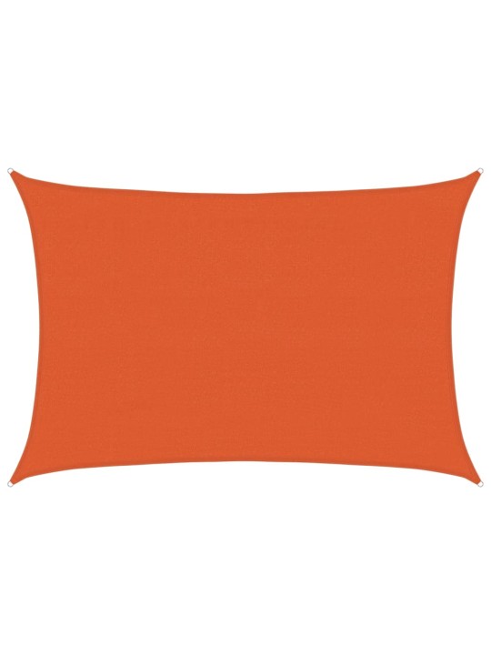 Plachta proti slunci 160 g/m² obdélník oranžová 4 x 5 m HDPE