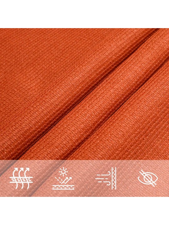 Stínicí plachta 160 g/m² oranžová 4 x 6 m hdpe