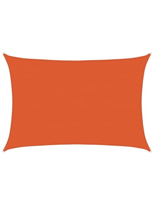 Plachta proti slunci 160 g/m² obdélník oranžová 5 x 7 m hdpe