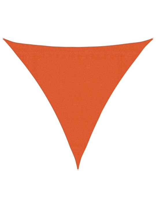Stínicí plachta 160 g/m² trojúhelník oranžová 3,6x3,6x3,6m hdpe