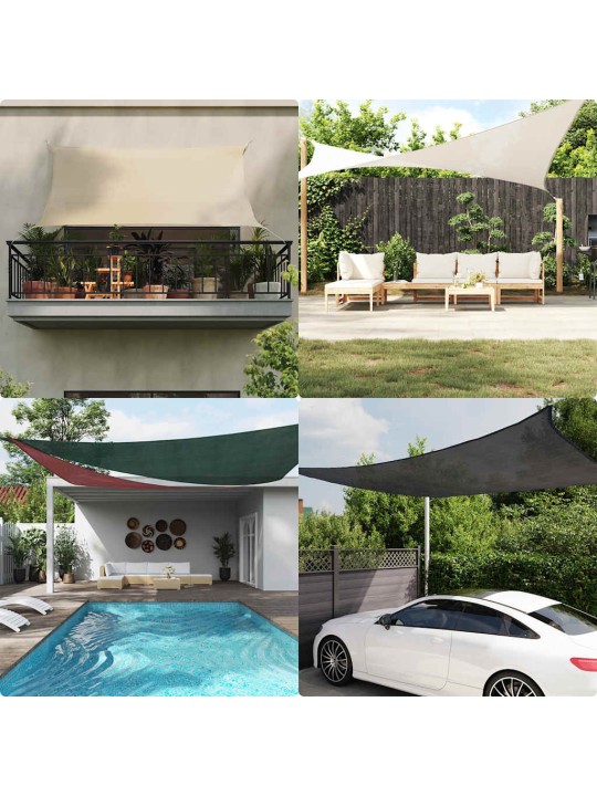Stínicí plachta 160 g/m² trojúhelník oranžová 3,6x3,6x3,6m hdpe