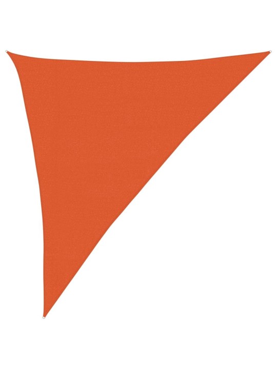 Stínicí plachta 160 g/m² trojúhelník oranžová 3 x 4 x 5 m hdpe