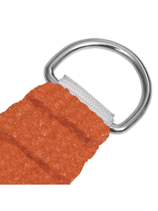 Stínící plachta 160 g/m² oranžová 3,5 x 3,5 x 4,9 m HDPE