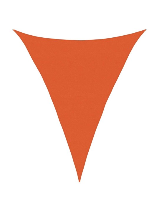 Stínicí plachta 160 g/m² trojúhelník oranžová 5 x 6 x 6 m hdpe