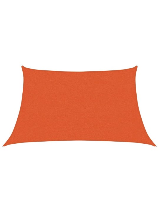 Stínicí plachta 160 g/m² lichoběžník oranžová 3/4 x 2 m hdpe