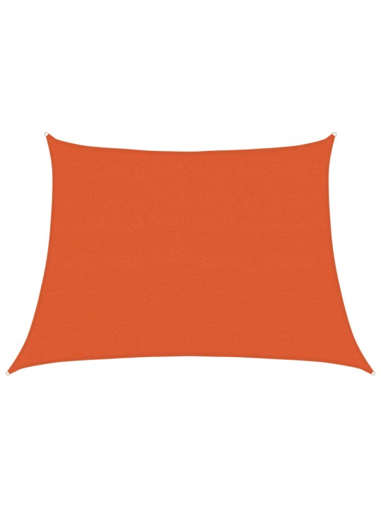 Stínicí plachta 160 g/m² lichoběžník oranžová 4/5 x 3 m hdpe