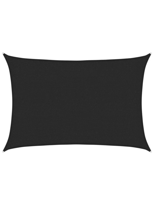 Stínící plachta 160 g/m² černá 2 x 3 m HDPE