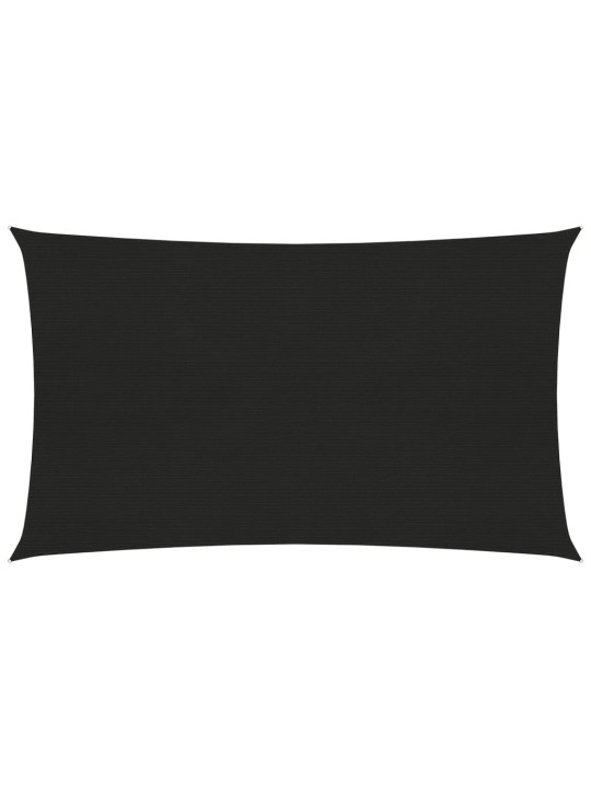 Stínící plachta 160 g/m² černá 2 x 5 m HDPE