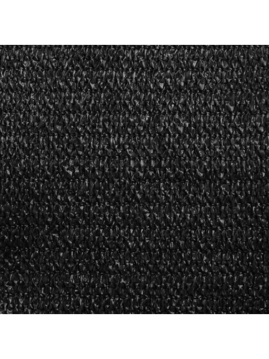 Plachta proti slunci 160 g/m² obdélník černá 6 x 8 m HDPE